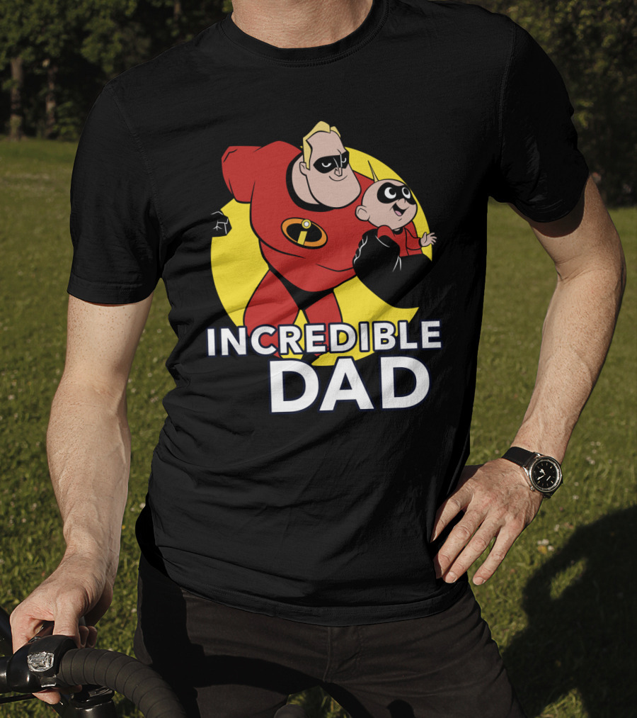 Disney Pixar Incredibles 2 Incredible Dad Jack Jack And Dad T-Shirt