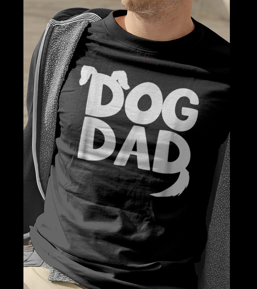 Dog Dad Fun Dog Ears Tail T-Shirt