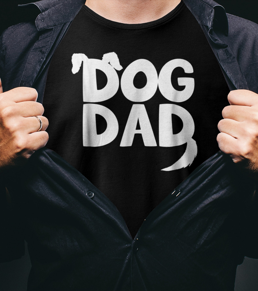Dog Dad Fun Dog Ears Tail T-Shirt