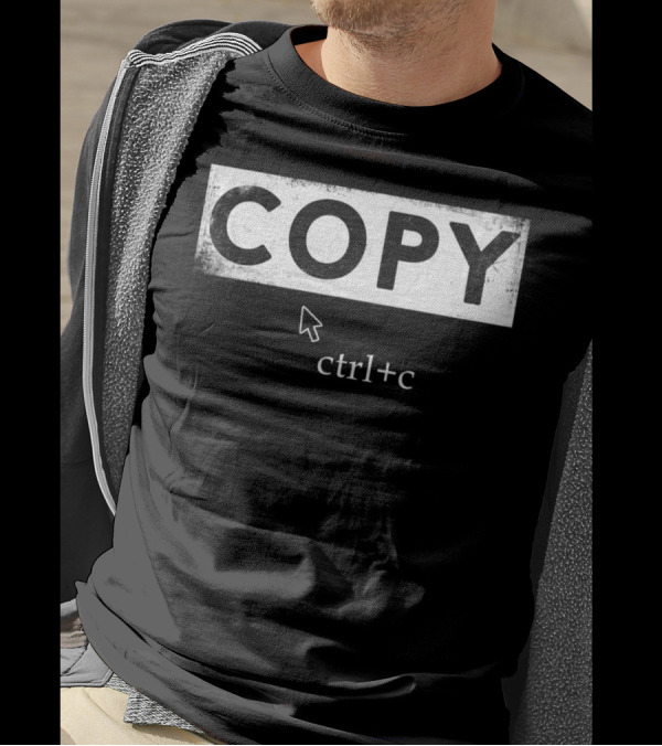 Copy Ctrl+C Dad And Son Keyboard Shortcut T-Shirt