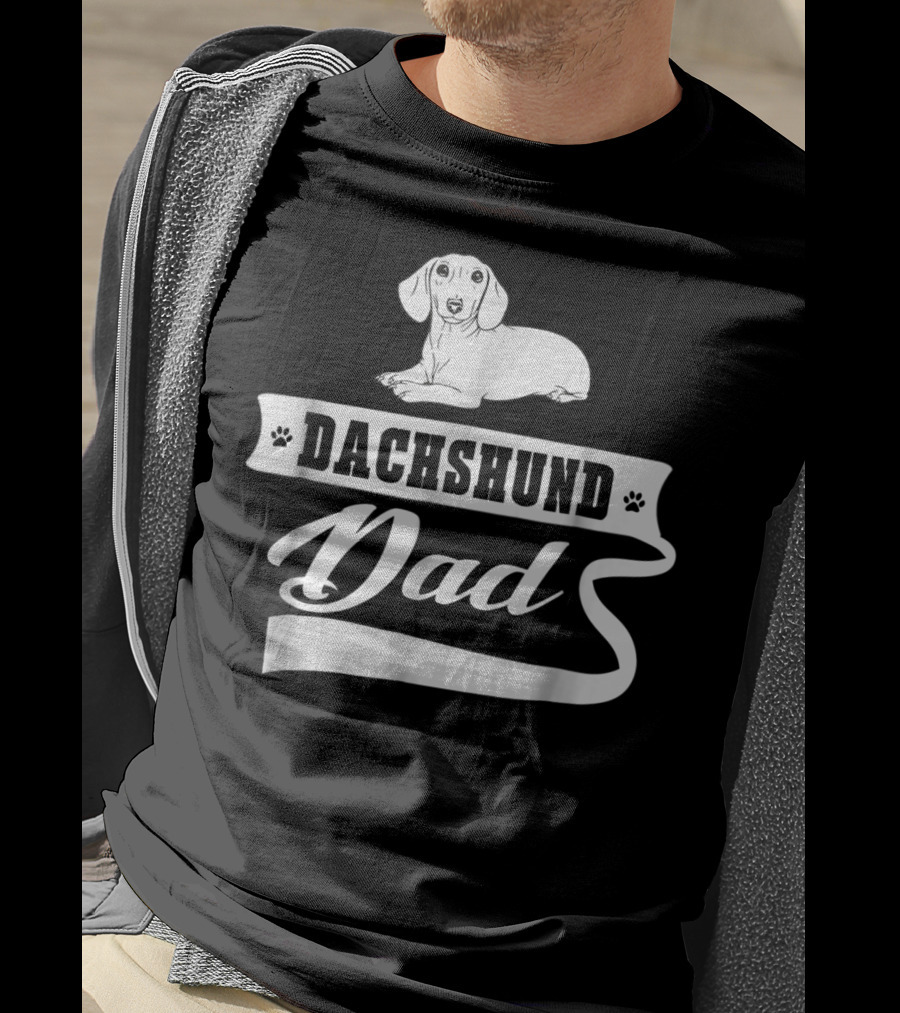 Dachshund Dad Dog Mens Animal Dogs Dachshund Dad T-Shirt