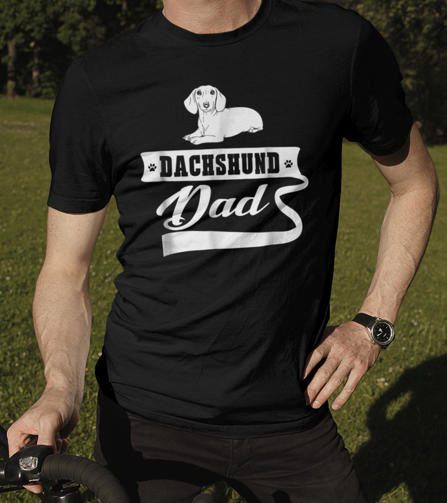 Dachshund Dad Dog Mens Animal Dogs Dachshund Dad T-Shirt