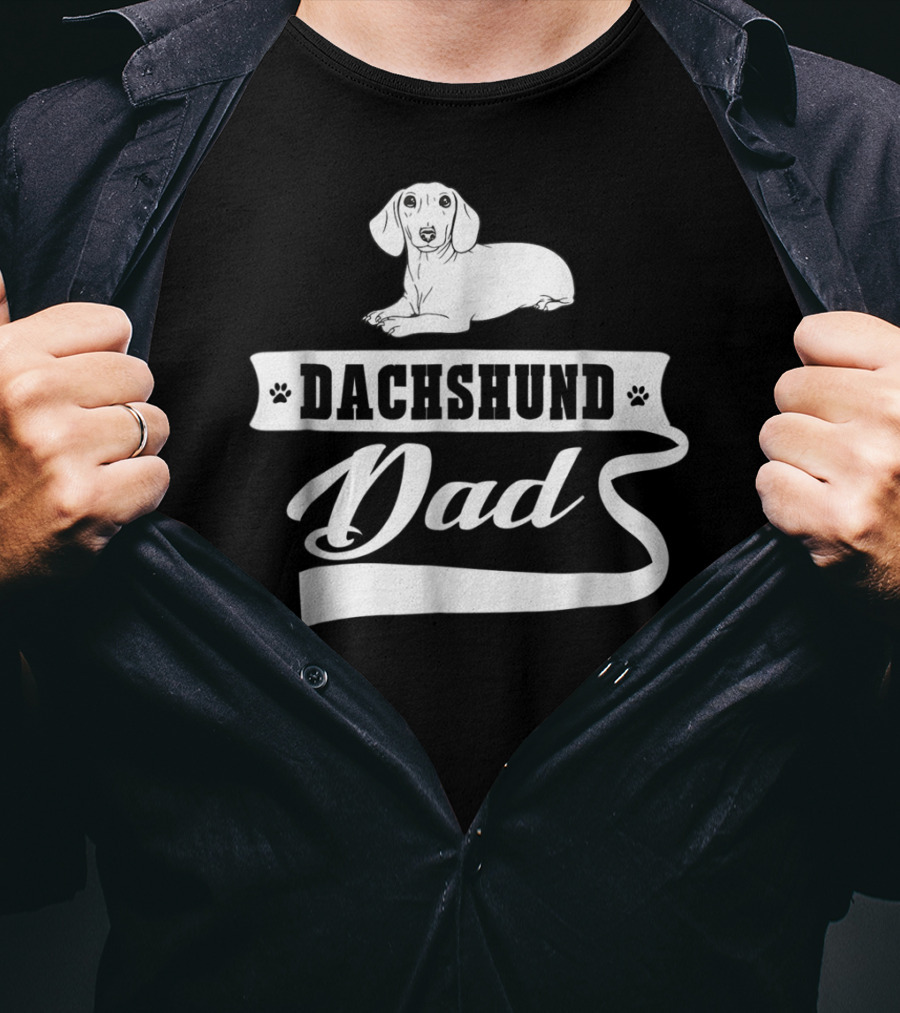 Dachshund Dad Dog Mens Animal Dogs Dachshund Dad T-Shirt