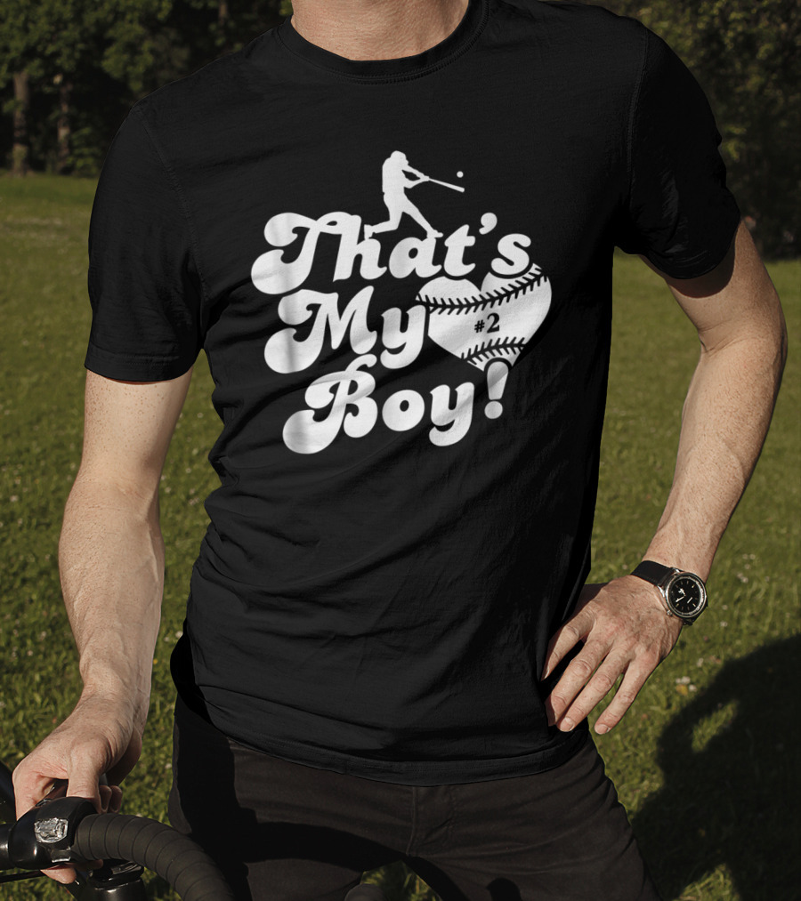 That's My Boy Heart #2 Baseball Player T-Shirt