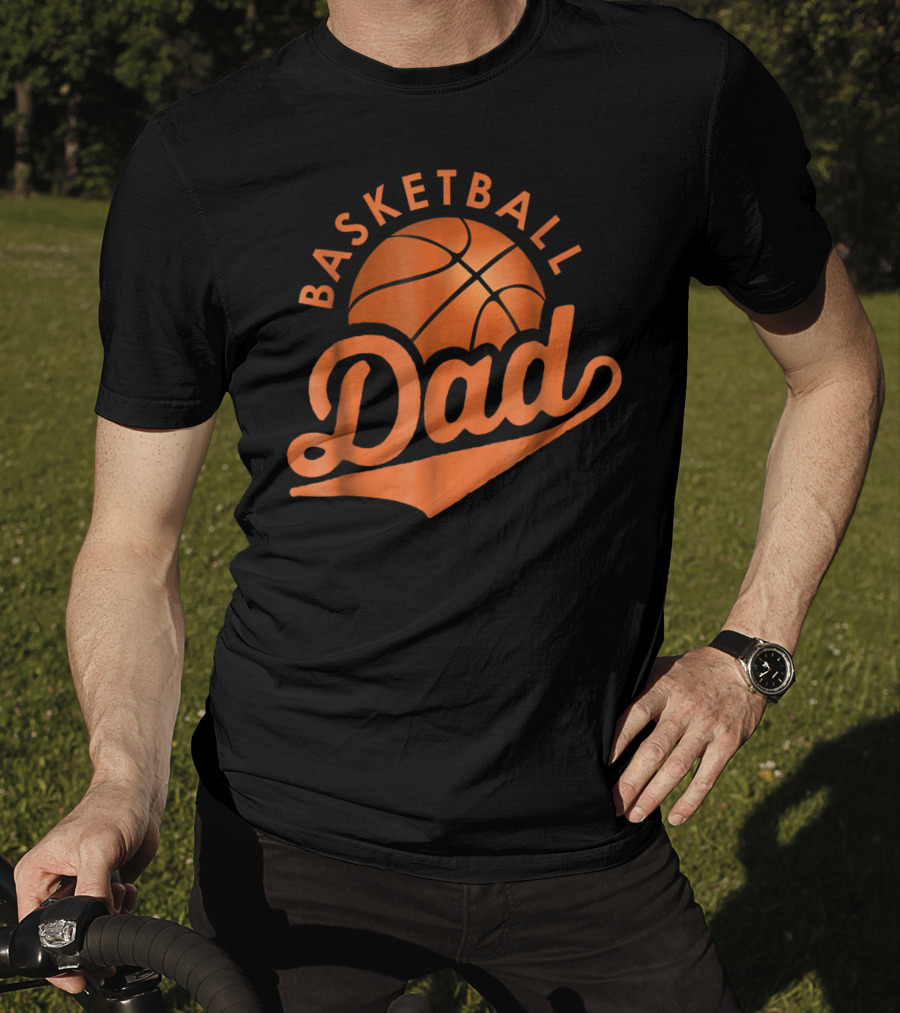Basketball Dad Funny Father Bball Men46 Sports T-Shirt