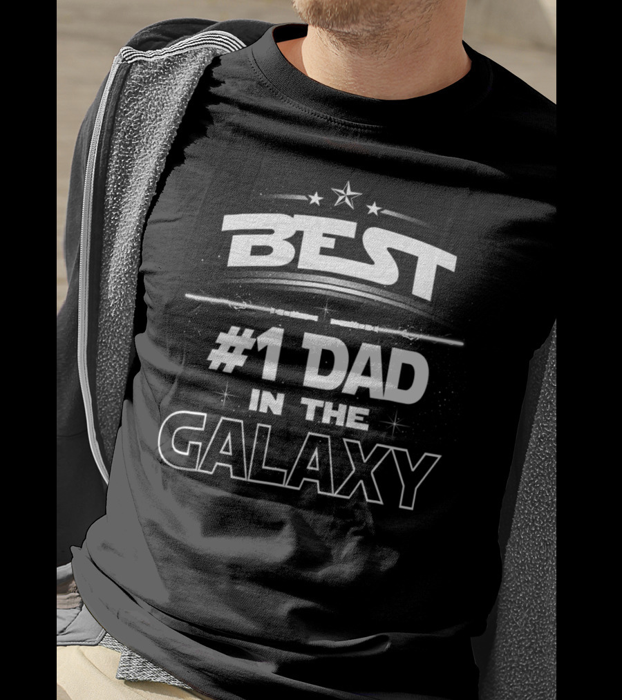 Best #1 Dad In The Galaxy T-Shirt