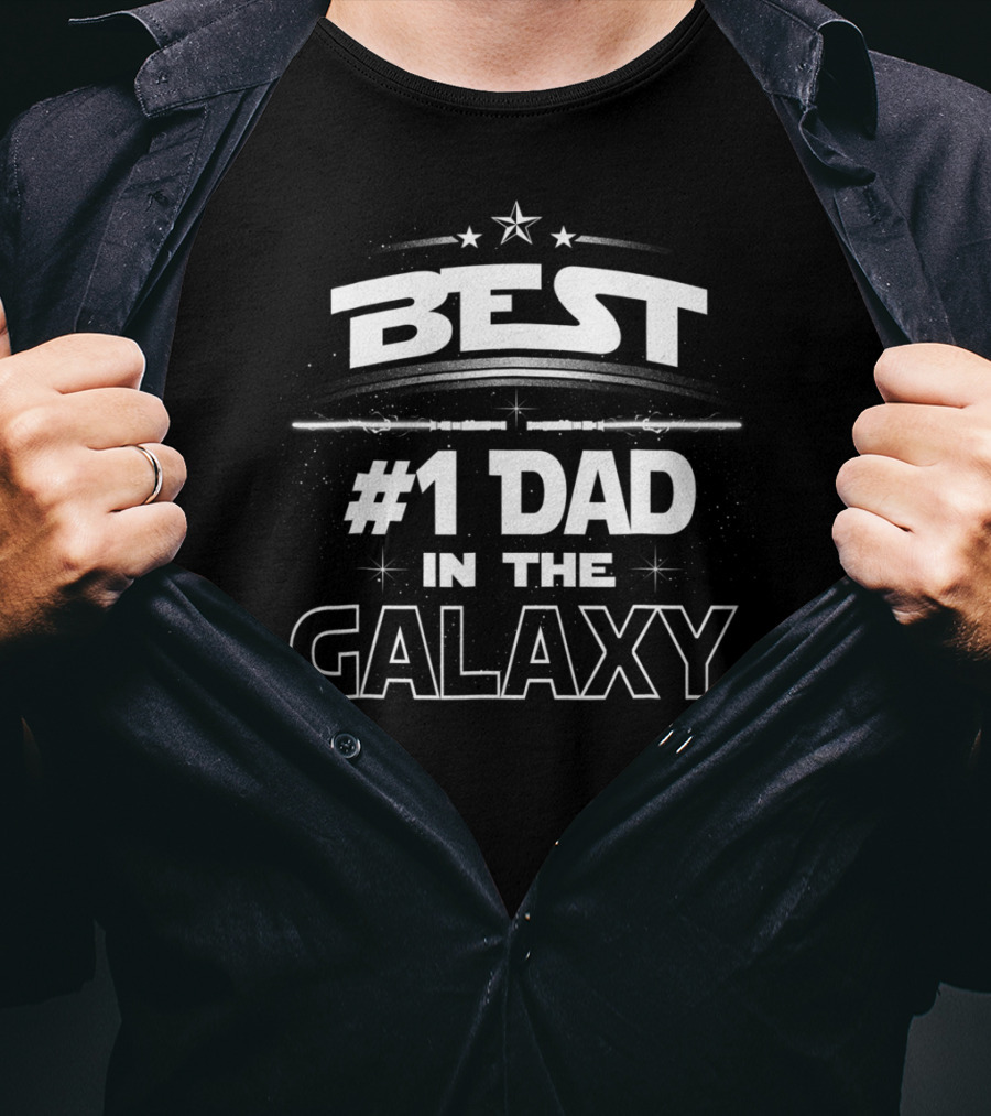 Best #1 Dad In The Galaxy T-Shirt