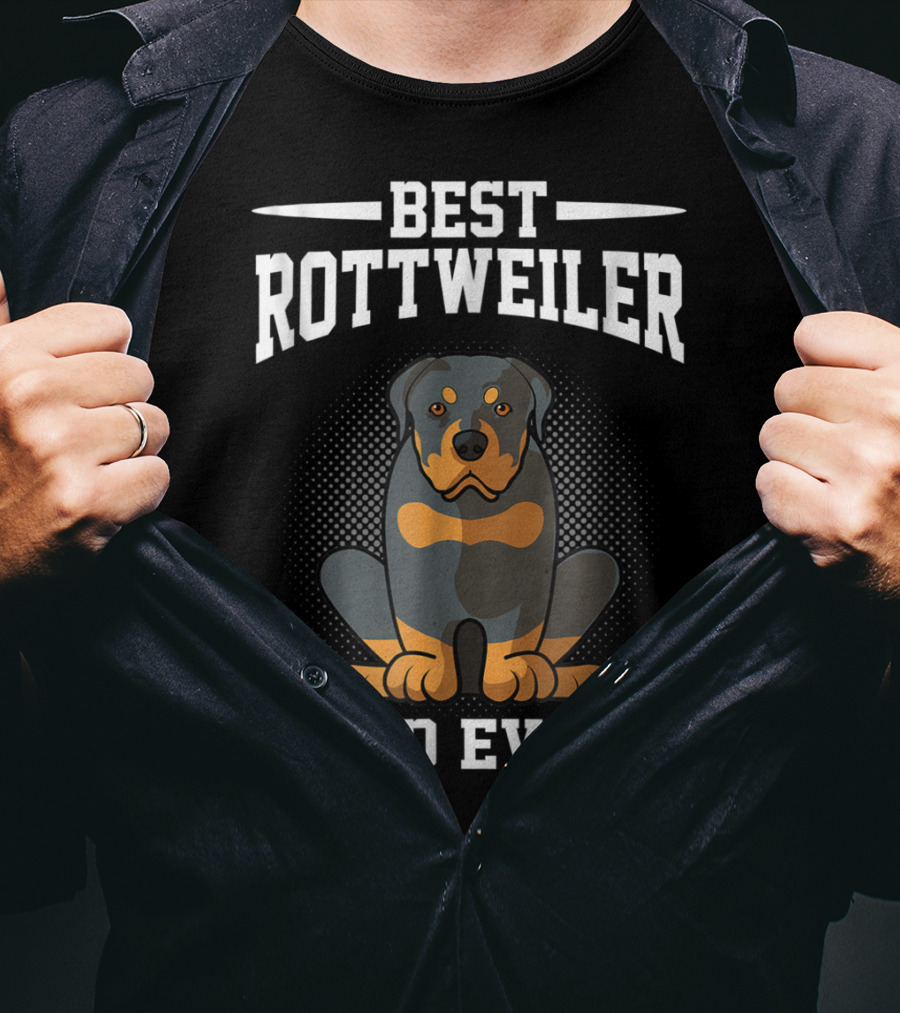 Best Rottweiler Dad Ever Dog Owner T-Shirt