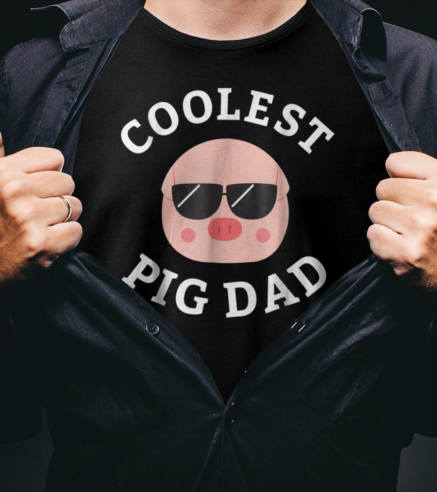 COOLEST PIG DAD For Pig Owners13 T-Shirt