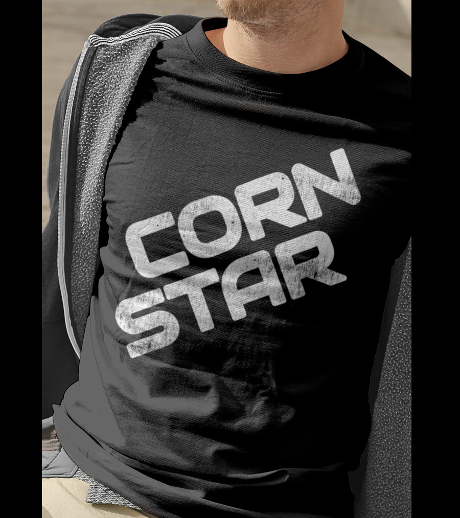 Corn Star Funny Dad Fathers Cornhole Bar Beer Toss Game T-Shirt