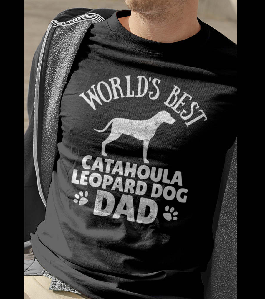 World's Best Catahoula Leopard Dog Dad T-Shirt