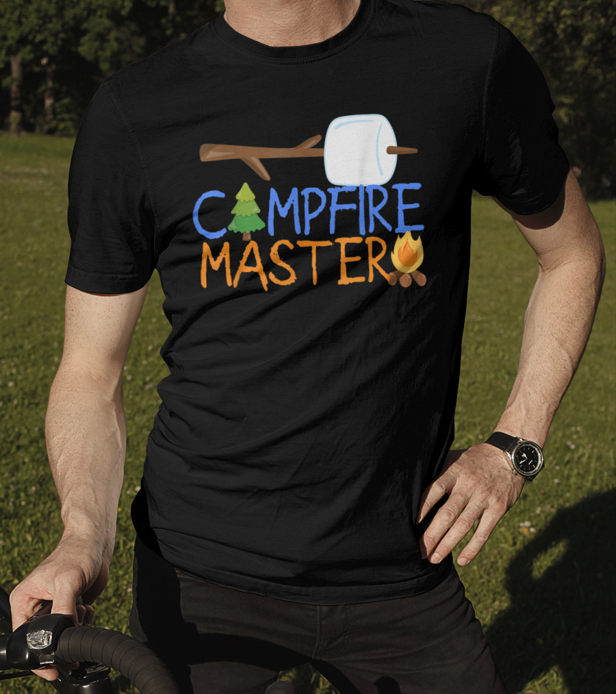 Campfire Master Dad Camping S'Mores Bonfire85 T-Shirt