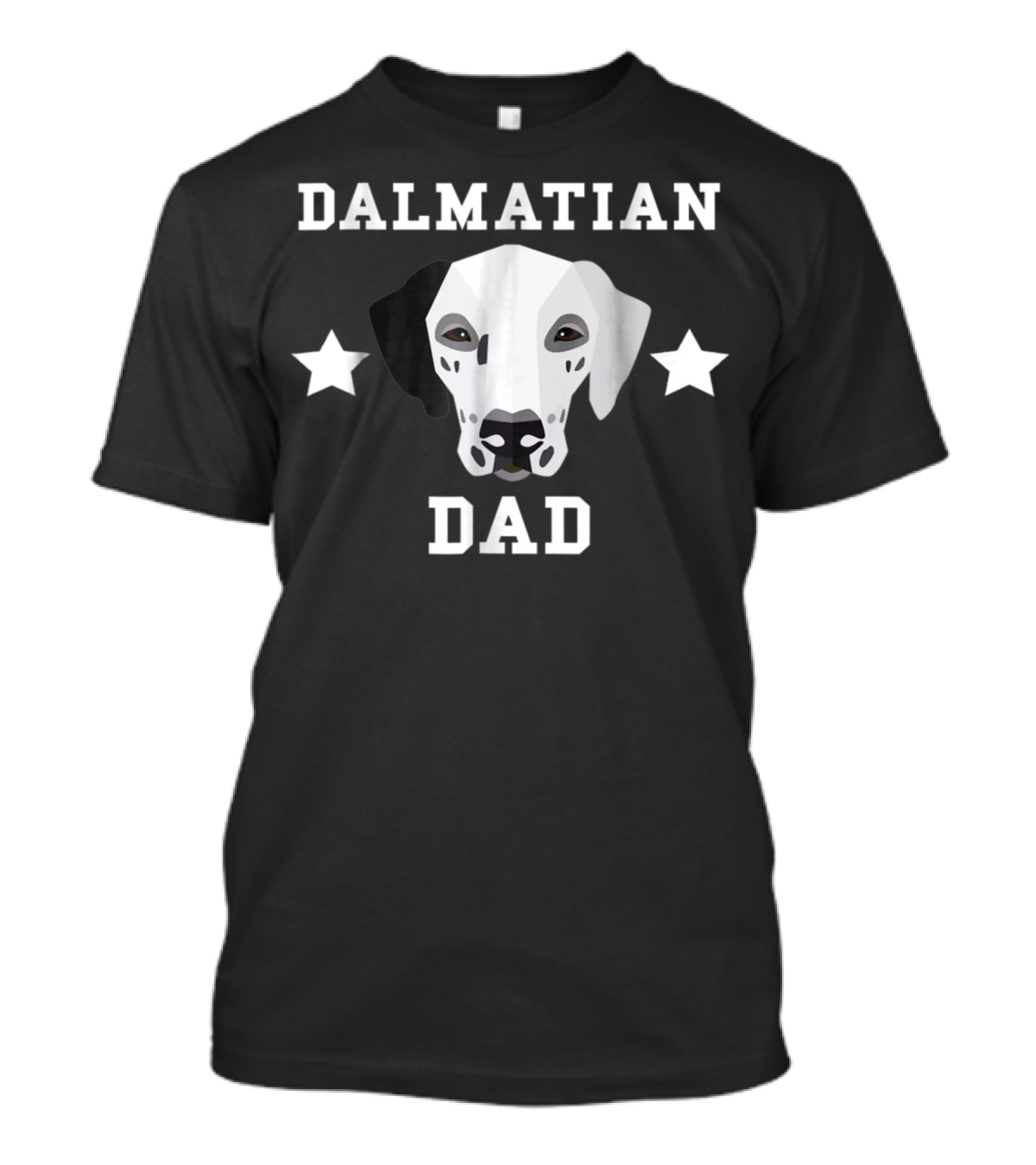 Dalmatian Dad Dog Owner Mens Dalmatian Dad With Stars T-Shirt