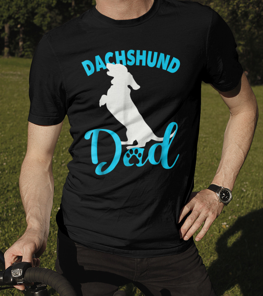 Dachshund Dad Paw Prints T-Shirt