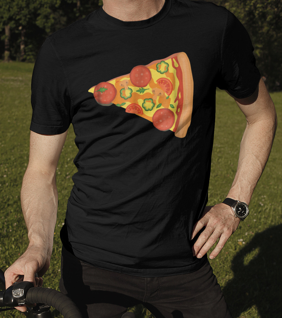 Dad Son Pizza Piece Funny Matching Family 73 Pepperoni Slice T-Shirt