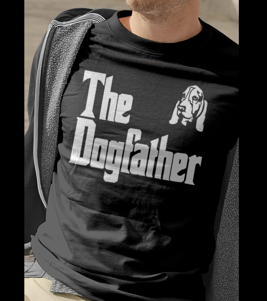 Basset Hound Dad The Dogfather Birthday Gift T-Shirt