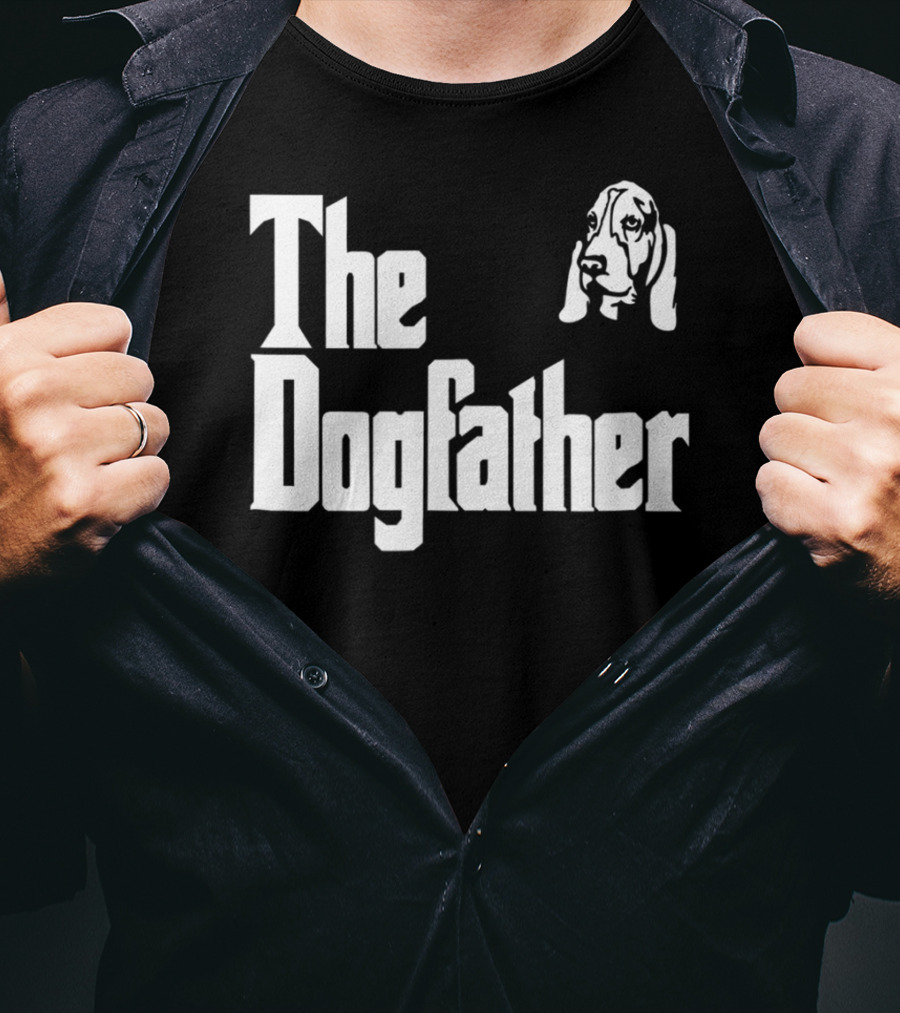 Basset Hound Dad The Dogfather Birthday Gift T-Shirt