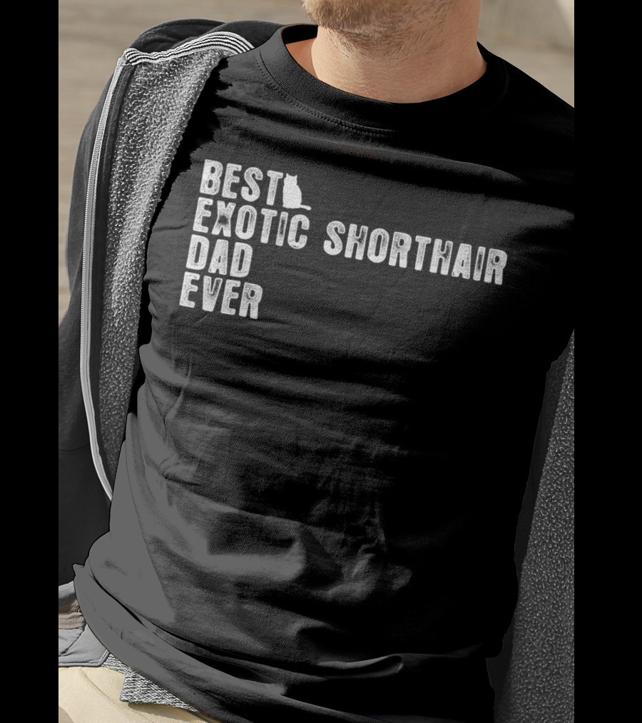 Best Exotic Shorthair Cat Dad Ever T-Shirt