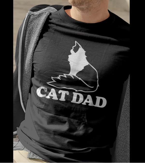 Cat Dad Tuxedo Cat Lovers 36 T-Shirt