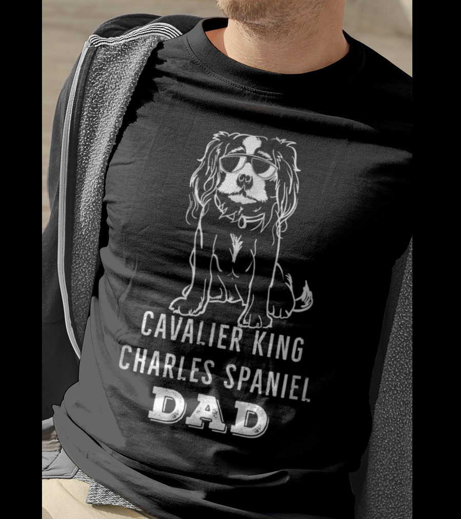 Cavalier King Charles Spaniel Dad T-Shirt