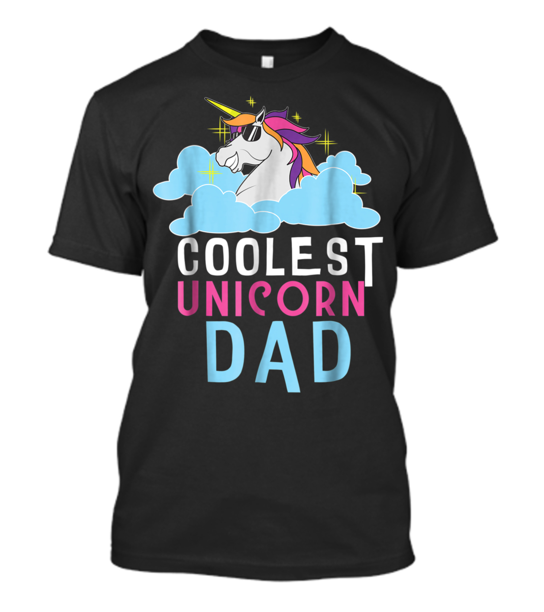Coolest Unicorn Dad Father Parent Magical T-Shirt