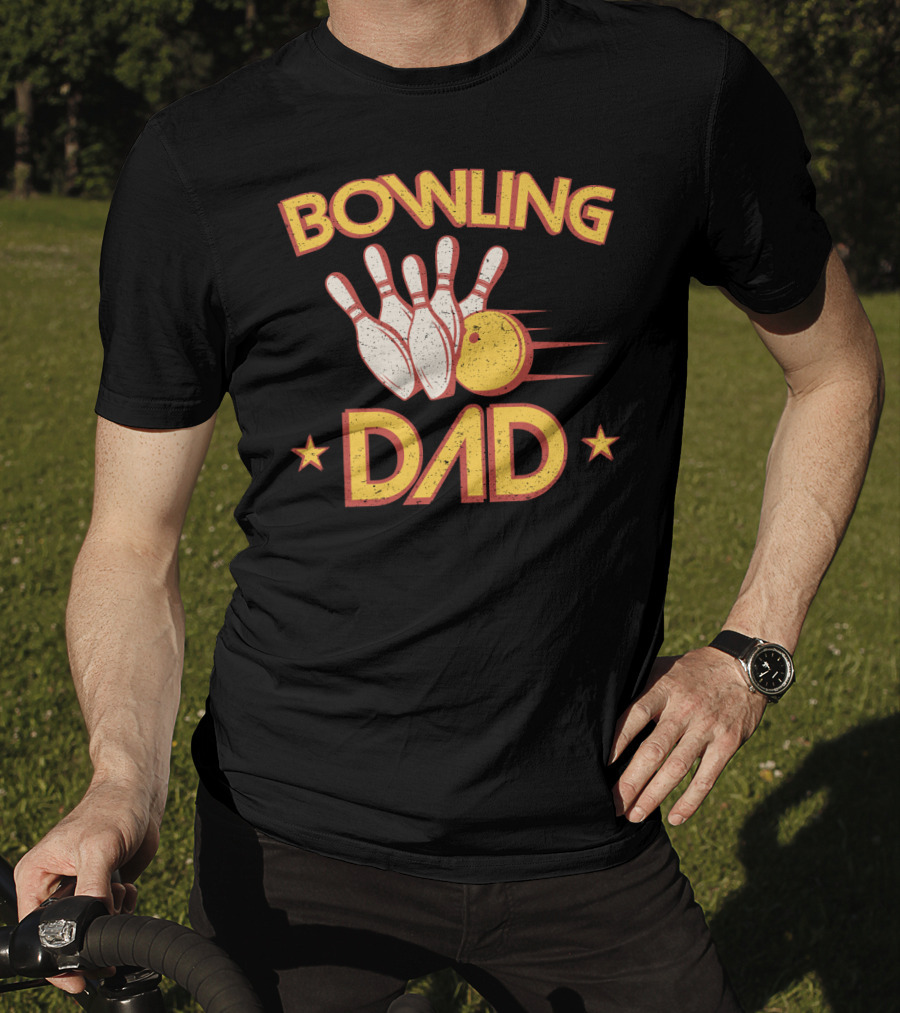 Bowling Dad Vintage Pins Ball86 T-Shirt