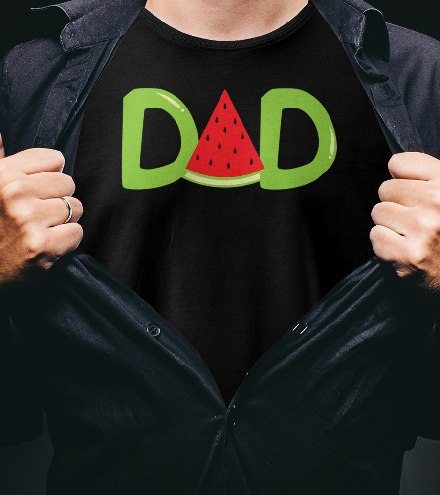 DAD Funny Summer Watermelon Lover T-Shirt