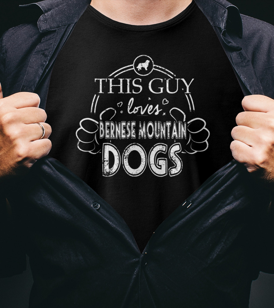 This Guy Loves Bernese Mountain Dogs T-Shirt