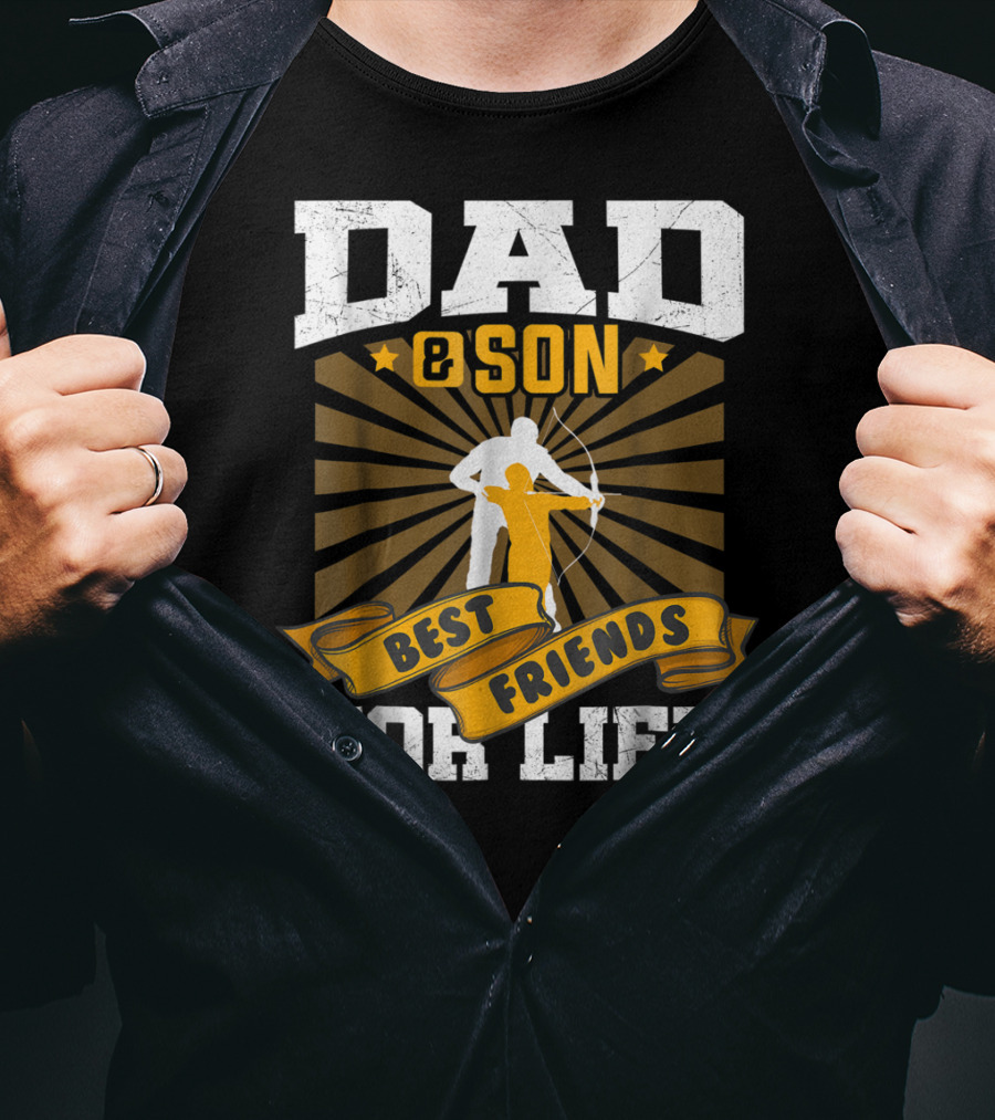 Dad Son Best Friends Archer Life T-Shirt