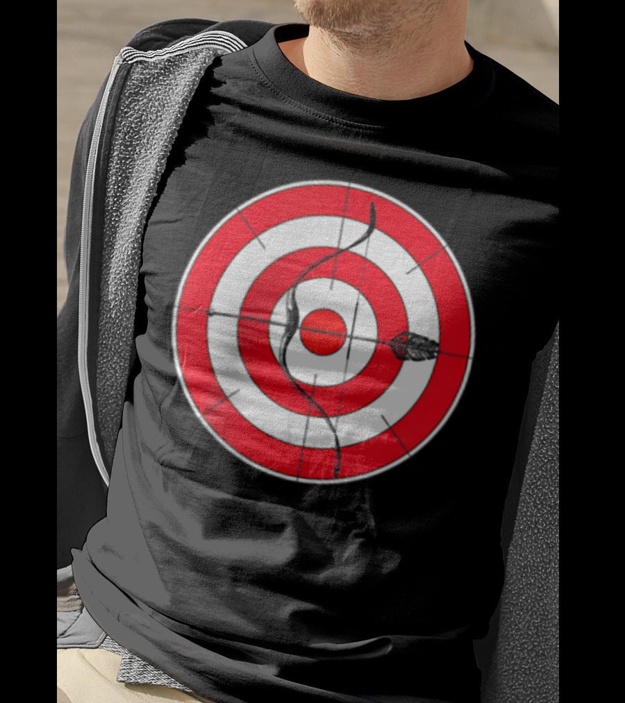 Archery Target Bear Deer Bow Arrow Novelty Mom Dad T-Shirt