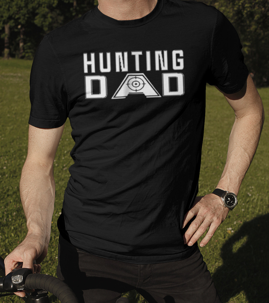Hunting Dad Target Design For Men T-Shirt