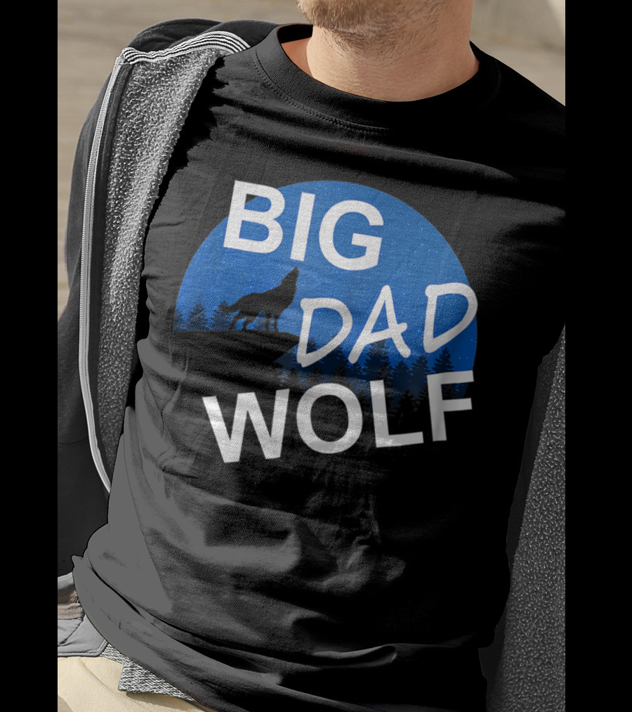 Big Dad Wolf Howling At The Moon 69 T-Shirt