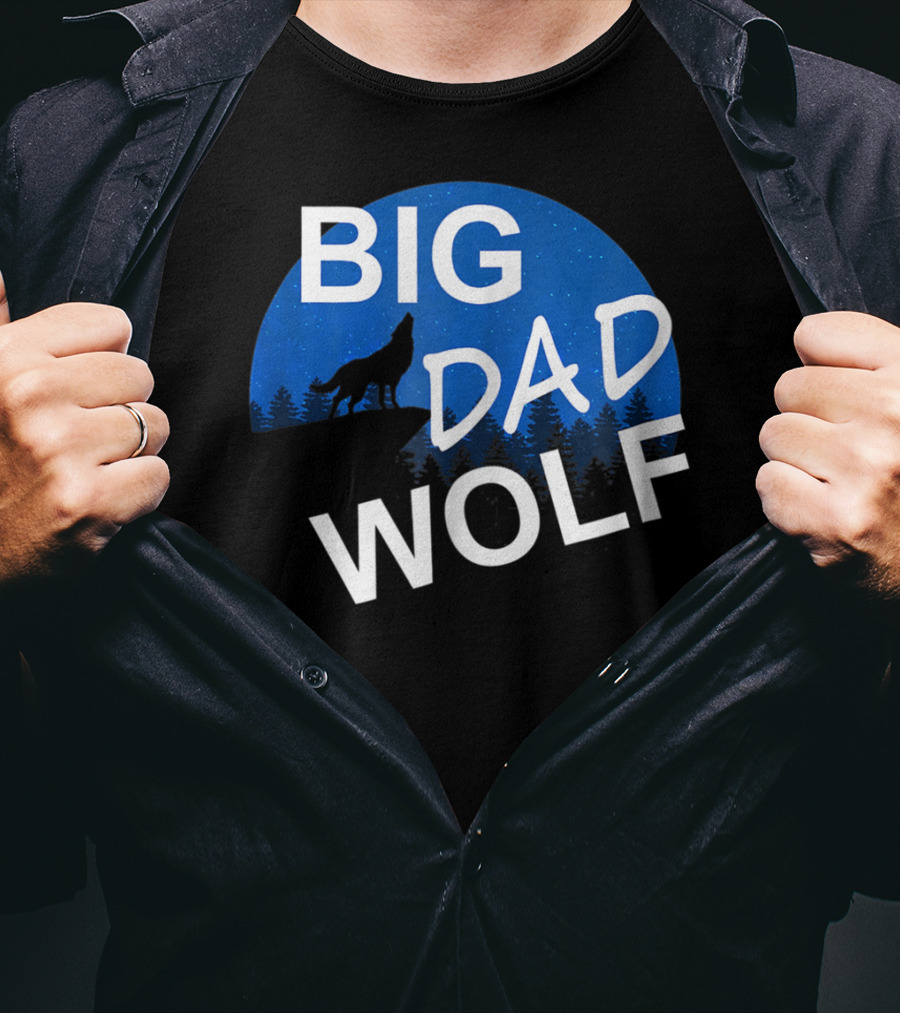 Big Dad Wolf Howling At The Moon 69 T-Shirt