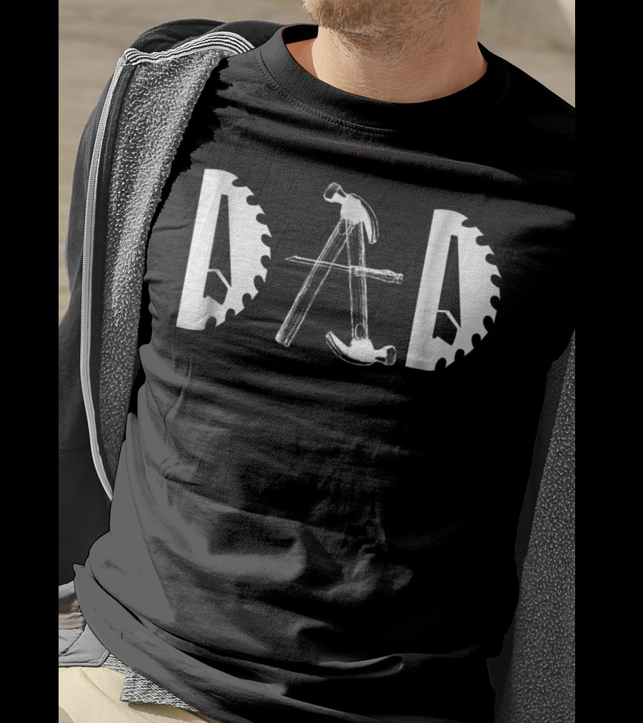 Carpenter Dad Saw Blade Hammer Tools92 T-Shirt