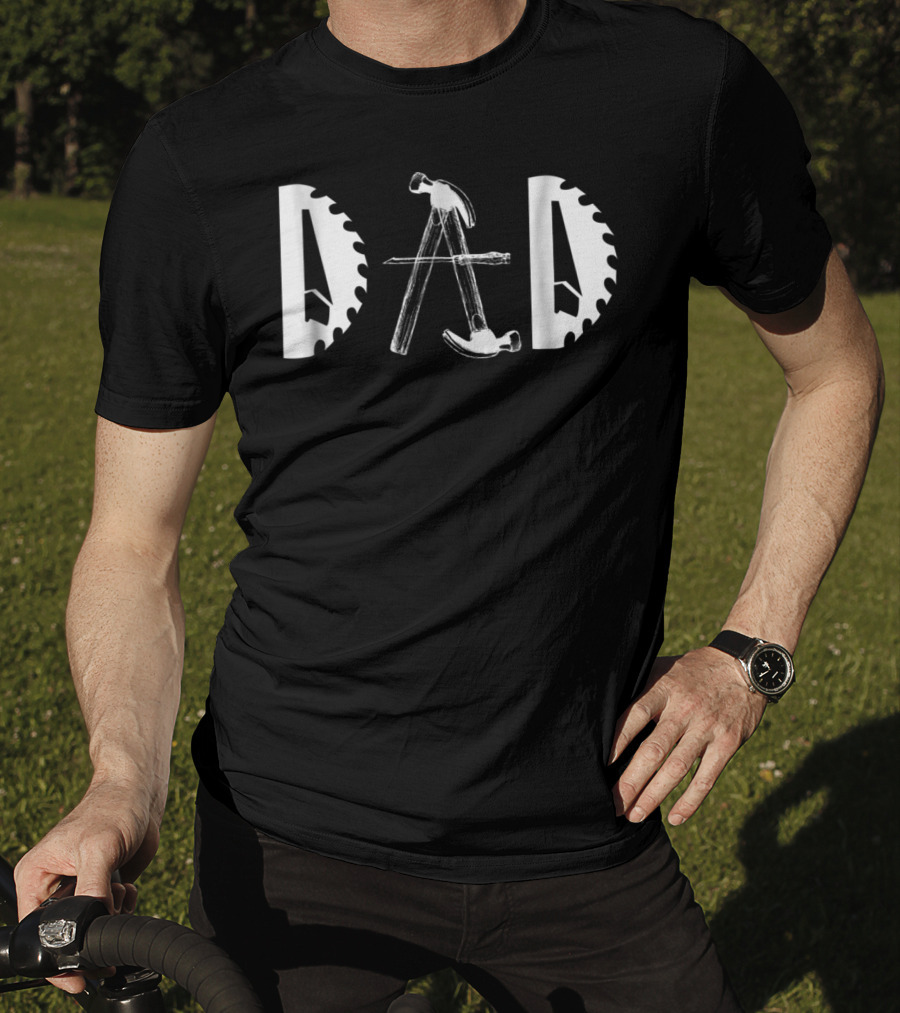 Carpenter Dad Saw Blade Hammer Tools92 T-Shirt