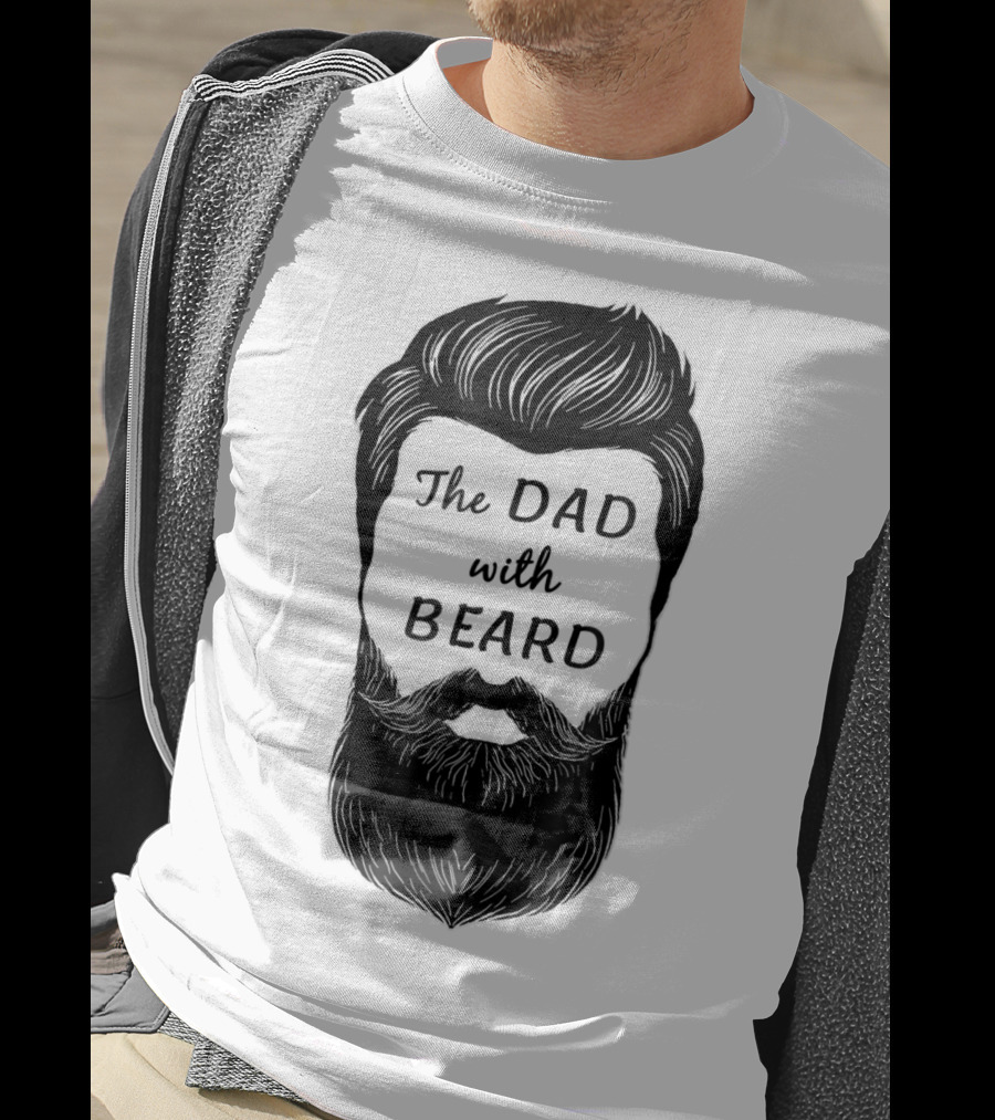 The Awesome Dad With Beard T-Shirt