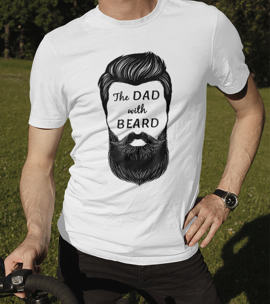 The Awesome Dad With Beard T-Shirt