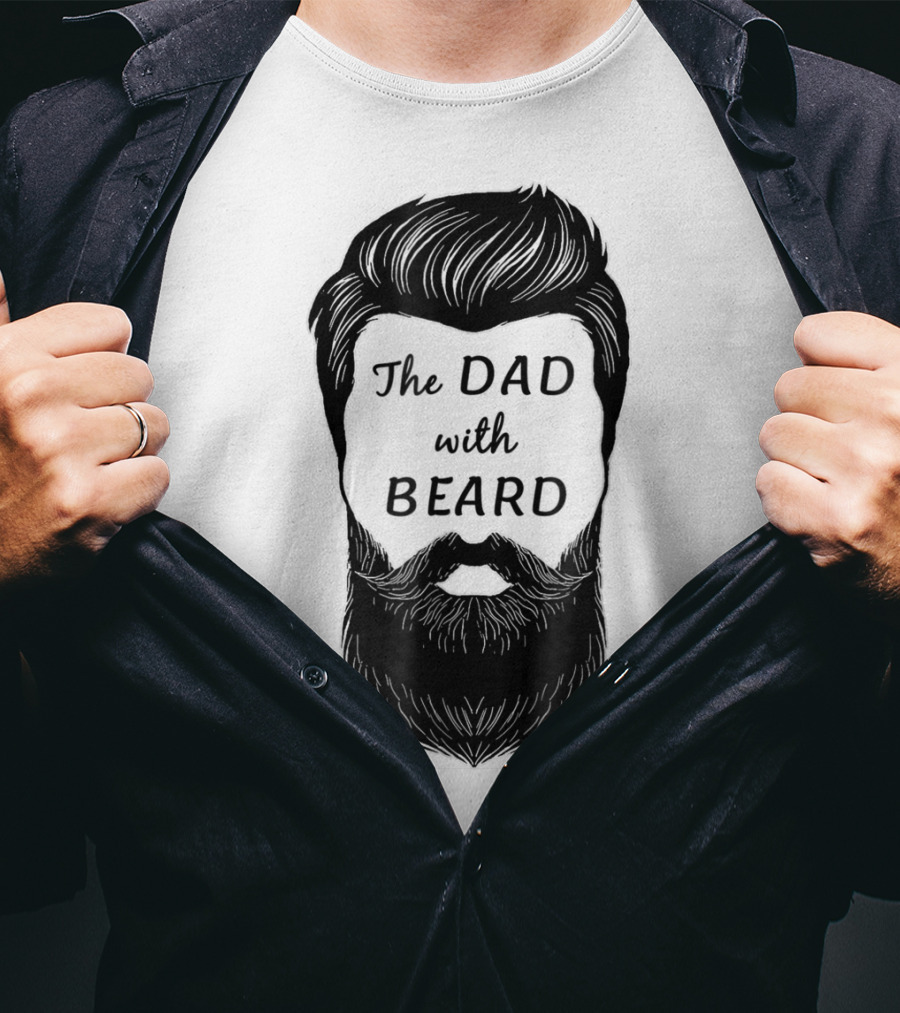 The Awesome Dad With Beard T-Shirt