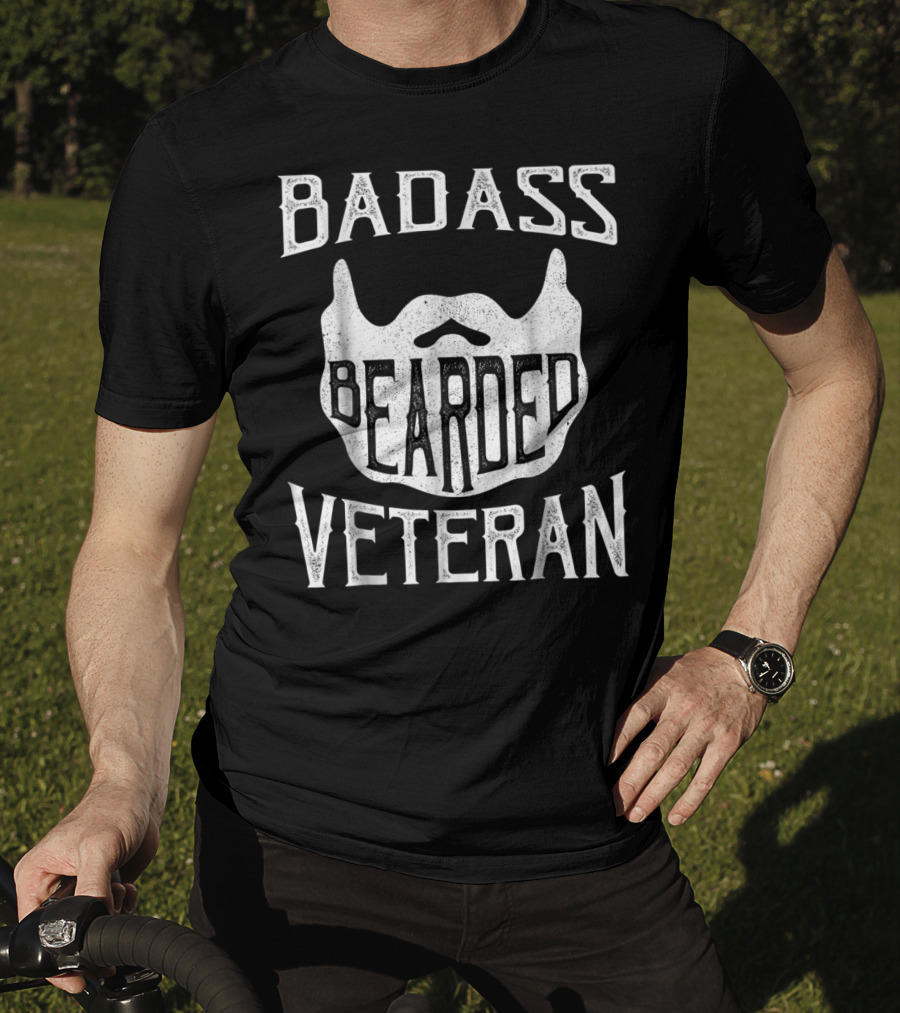 BADASS BEARDED VETERAN T-Shirt