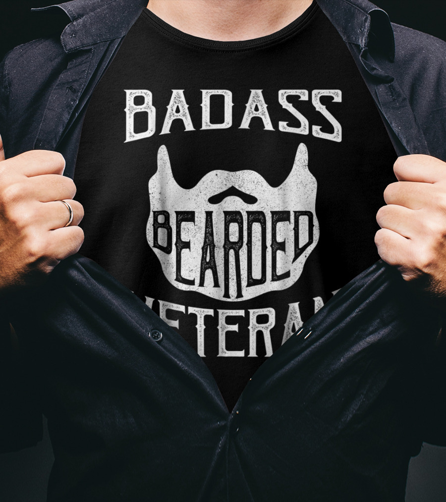 BADASS BEARDED VETERAN T-Shirt