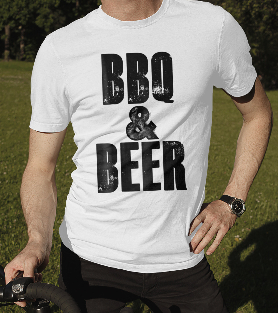 BBQ And Beer Dad Father Papa Husband BBQ And Beer T-Shirt