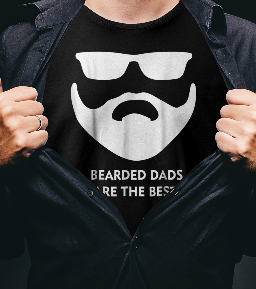 Bearded Dads Are The Best Dad Beard Beard Dad65 T-Shirt