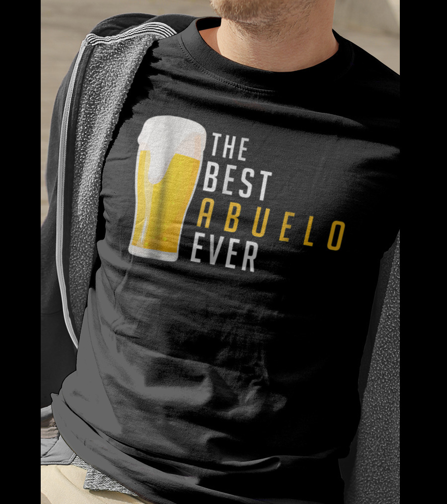 The Best Abuelo Ever Beer Glass T-Shirt