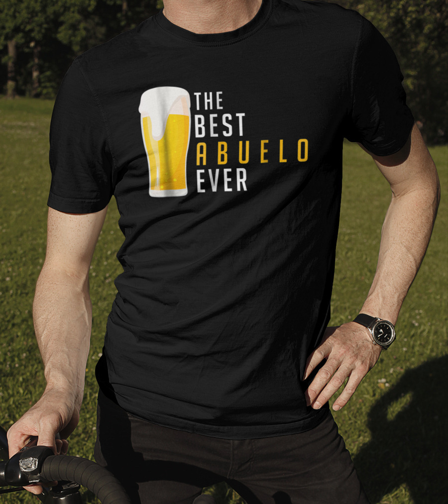 The Best Abuelo Ever Beer Glass T-Shirt