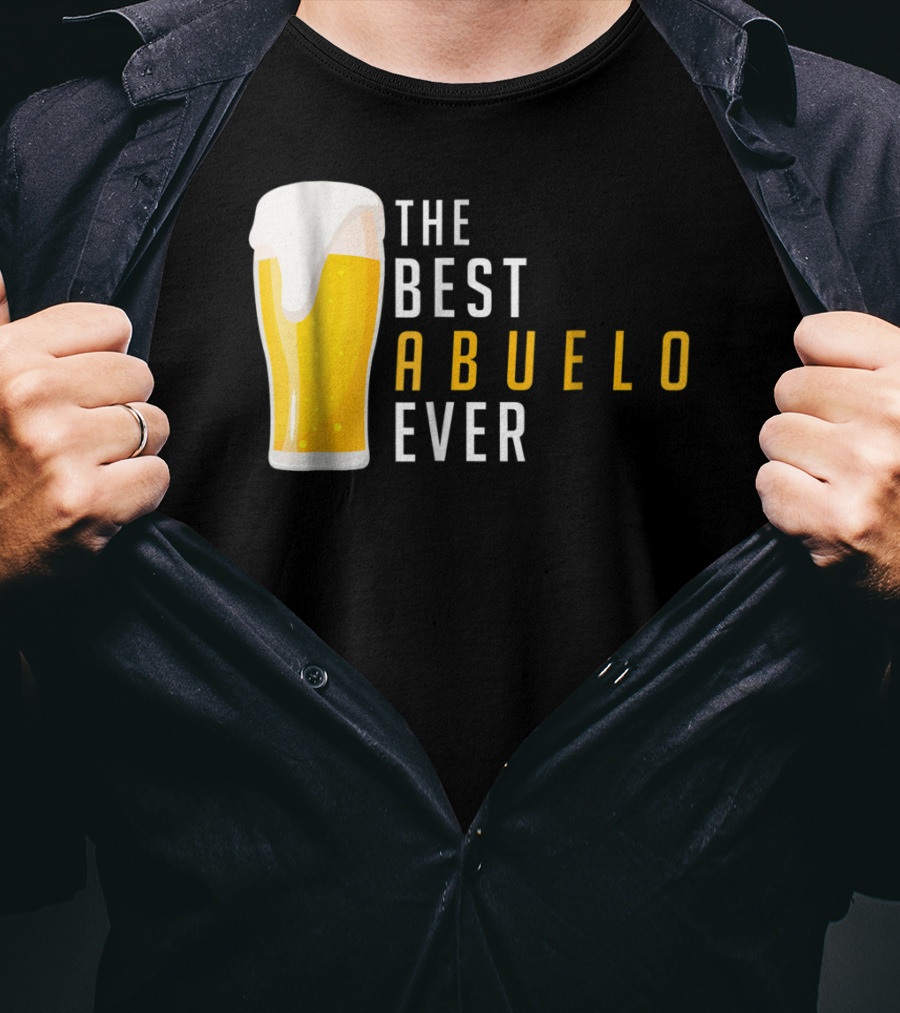 The Best Abuelo Ever Beer Glass T-Shirt