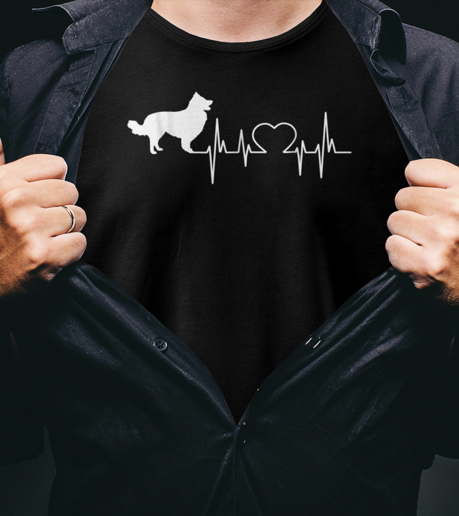 Border Collie Heartbeat Pulse T-Shirt