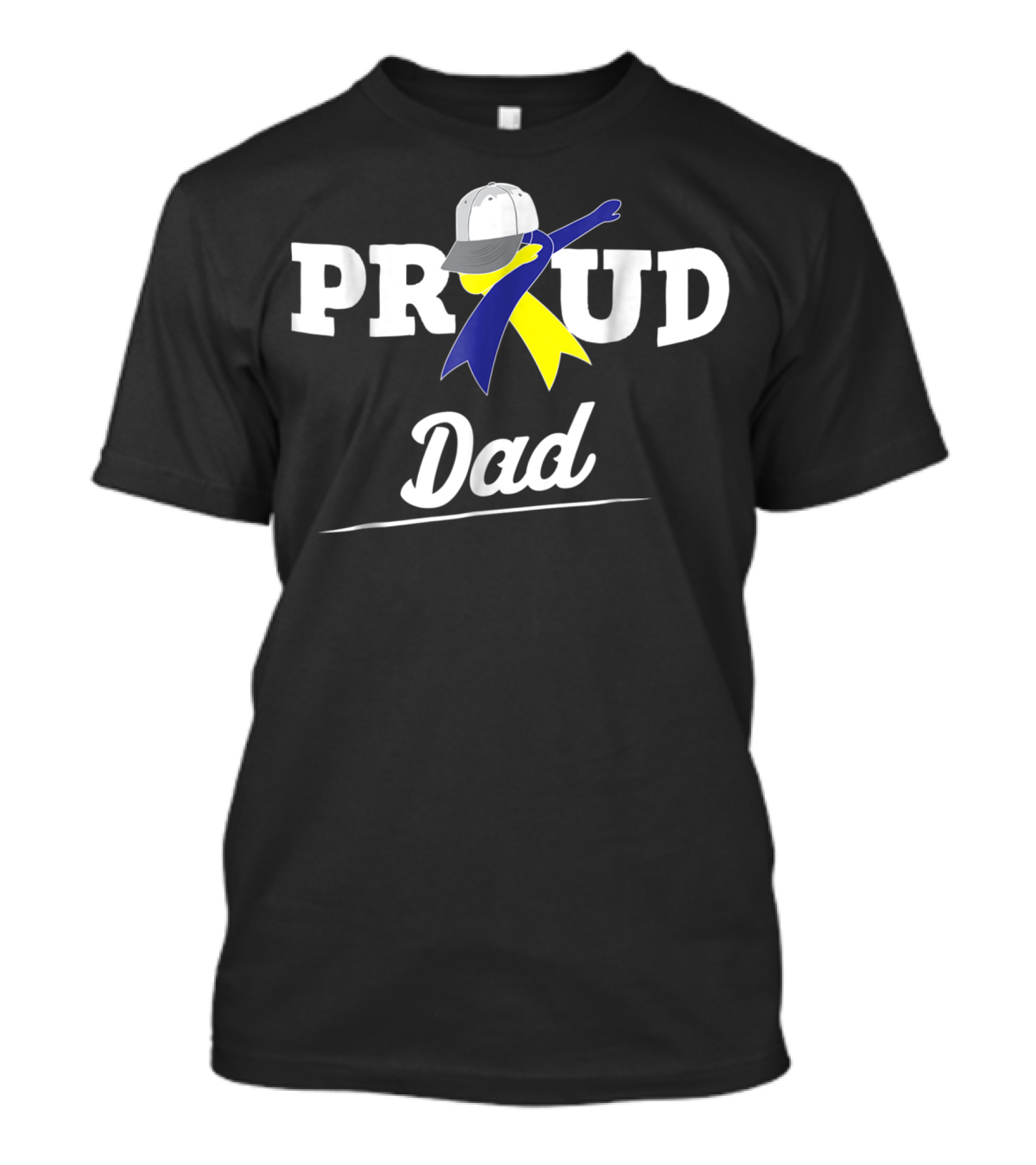 Proud Dad Dabbing Support Down Syndrome Awareness T-Shirt
