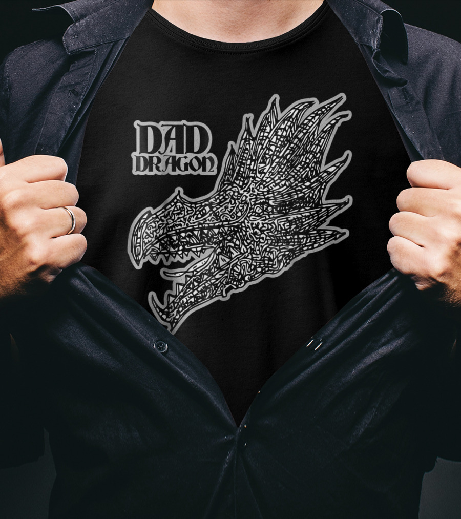 Dad Dragon Birthday Dragons82 T-Shirt