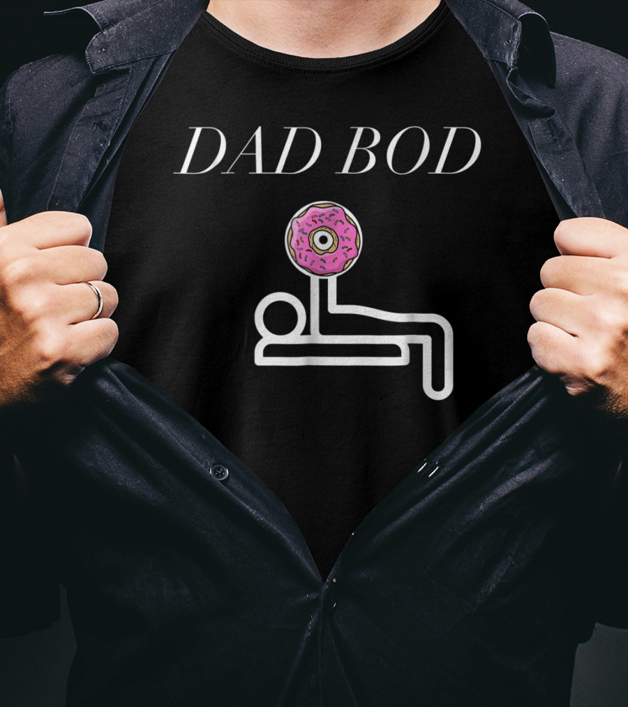 Dad Bod Lifting Doughnut Fitness90 T-Shirt