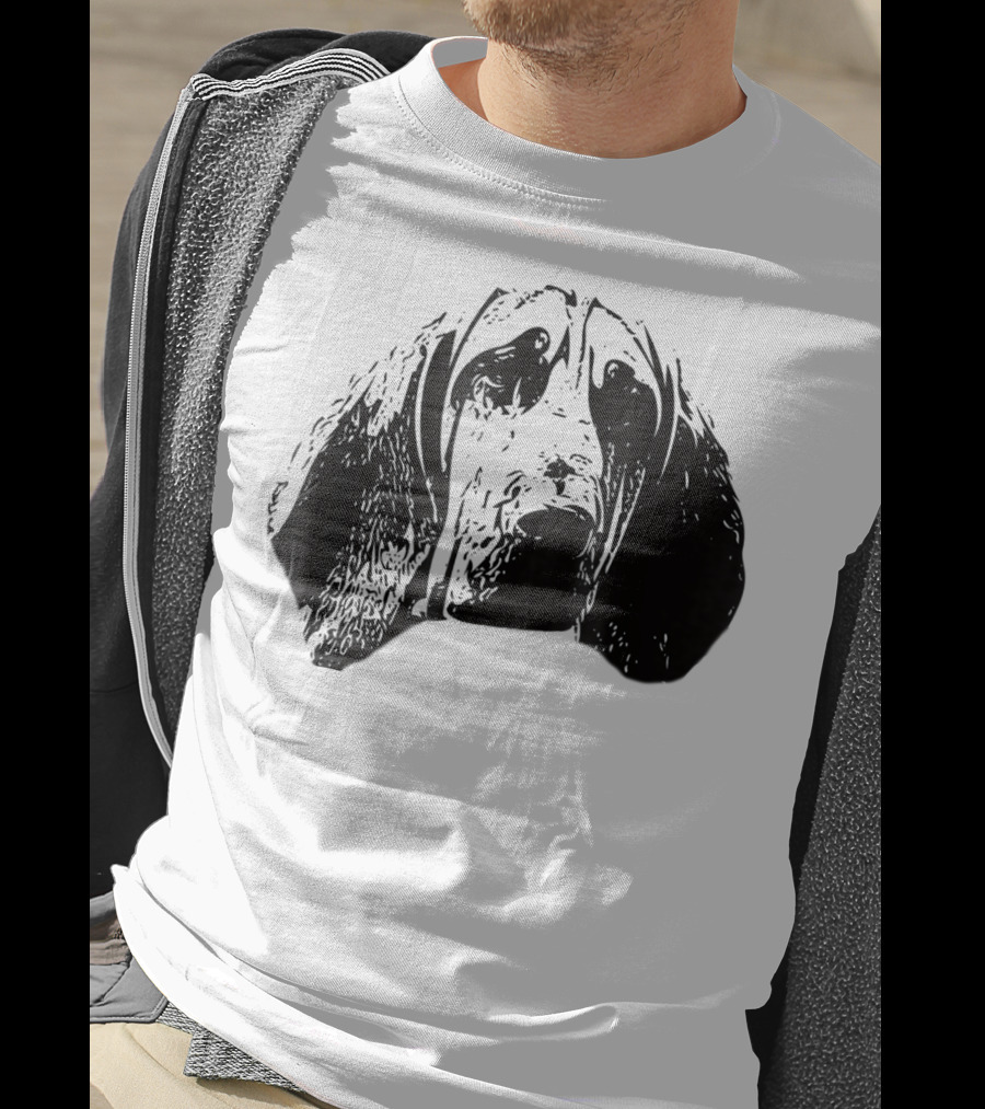 Bloodhound Face Dog Mom Or Dad T-Shirt